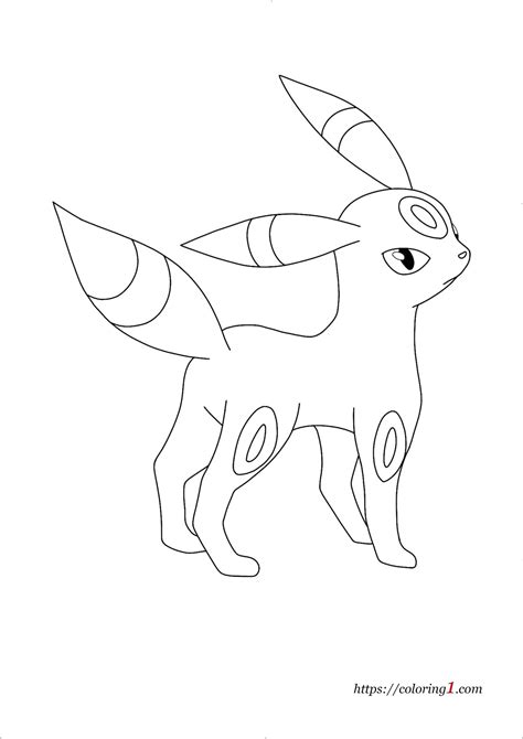 Pokemon Umbreon Coloring Pages