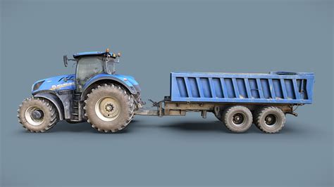 New Holland T7 Tractor Download Free 3d Model By Lassi Kaukonen