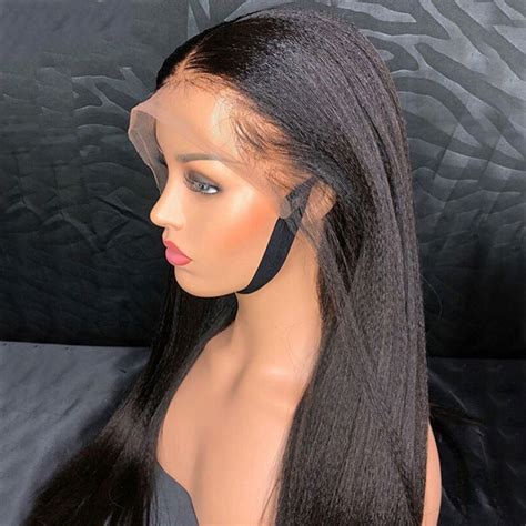 Good Quality Italian Yaki Straight X Hd Human Hair Lace Front Wigs For Sale Best Inches