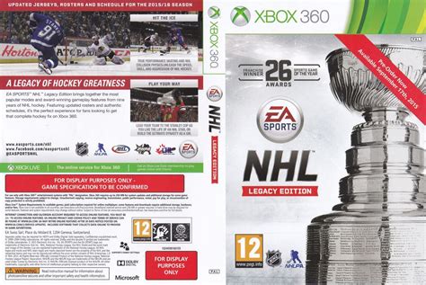 Nhl Legacy Edition Official Promotional Image Mobygames