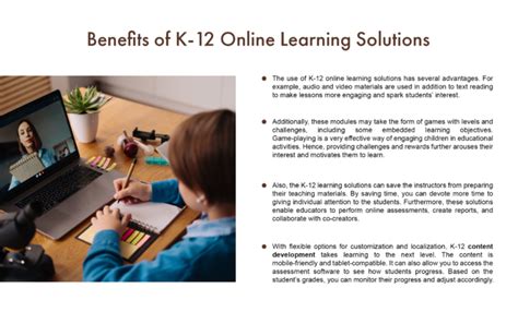 Content Development For Online Learning Platforms K 12
