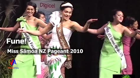 Miss Samoa Nz Pageant 2010 Fune Youtube