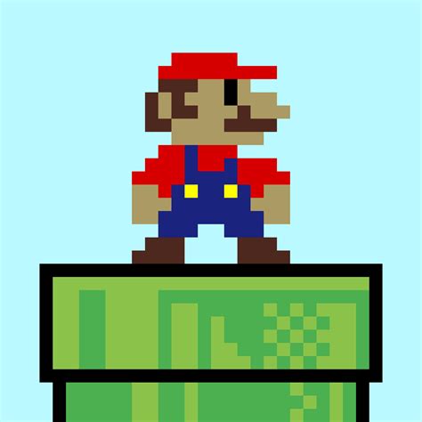 Bit Pixel Art Mario
