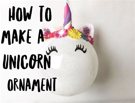 Learn How To Make A Unicorn Ornament For Your Christmas Tree With This