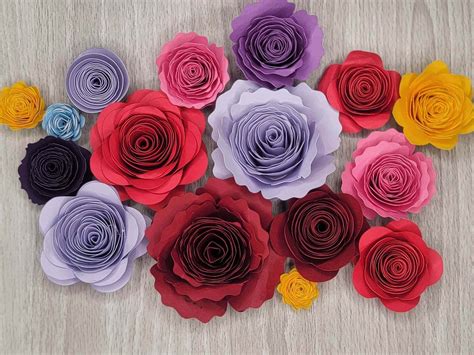 Free Paper Flower Templates For Cricut | Best Flower Site