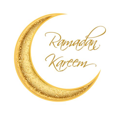 Ramadan Mubarak Ramadan Kareem Golden Moon Illustration Islamic