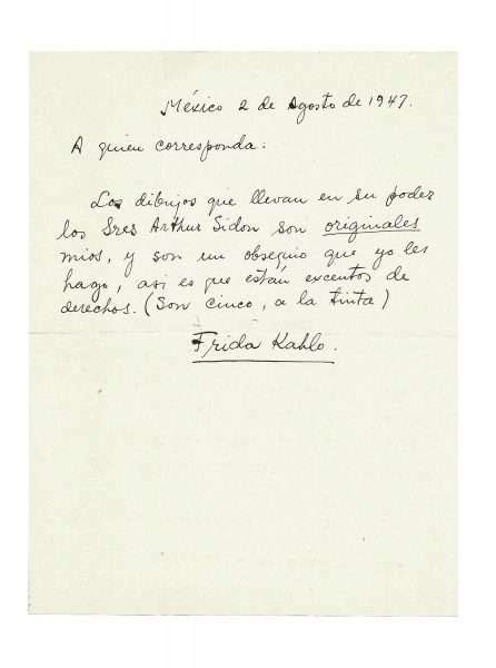 Kahlo Frida 1907 1954 Le Manuscrit Français
