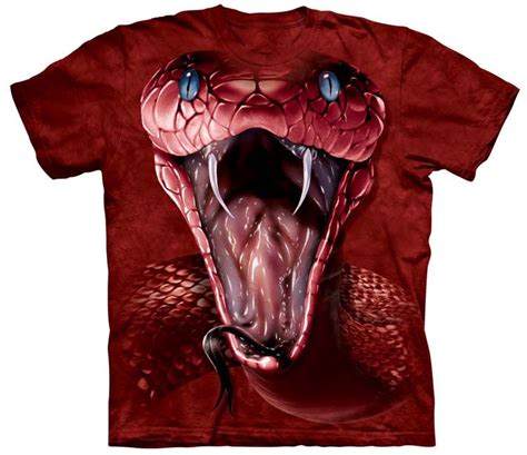 Red Mamba Snake Shirt Tees And Apparel Made Of Natural Usa Cotton