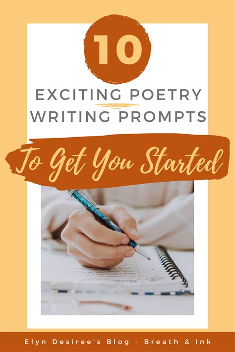 Exciting Poetry Writing Prompts To Get You Started Artofit