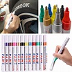 12-pack Assorted Metallic Paint Pen Marker Tire Markers Set of 12 ...
