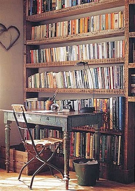 Nice 40 Stunning Home Libraries With Rustic Design Livingmarch