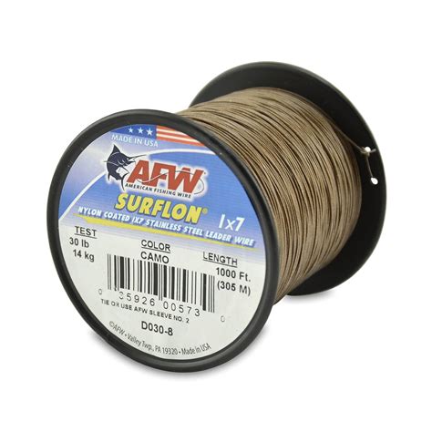 American Fishing Wire Surflon Nylon Coated 1x7 Stainless Steel Leader