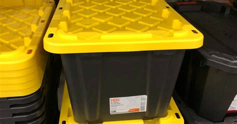 Hdx 27 Gallon Tough Storage Tote Only 698 At Home Depot
