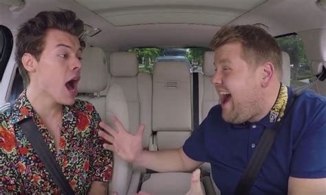 harry styles and james corden get emotional in the latest edition of carpool karaoke