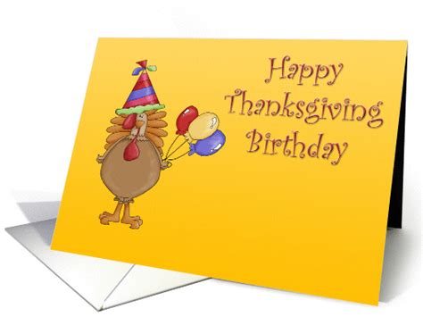 Happy Thanksgiving Birthday Card 290979