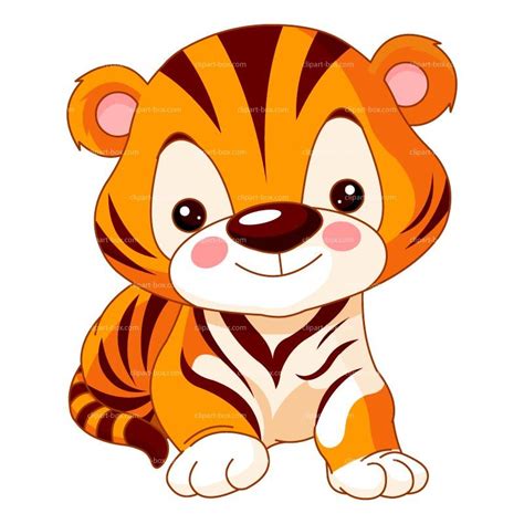 Clipart Cute Baby Tiger Royalty Free Vector Design 동물 Trò Chơi