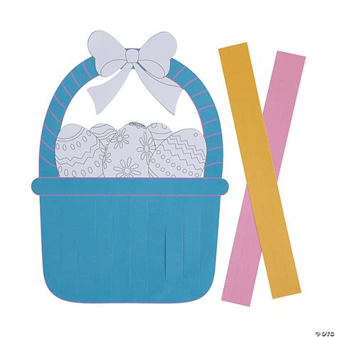 Color Your Own Weaving Easter Basket Craft Kit Makes 12 Oriental