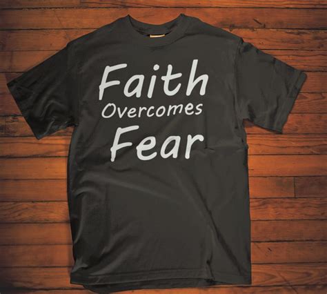 Faith Overcomes Fear T Shirt Christian Shirt Faith Shirt Etsy