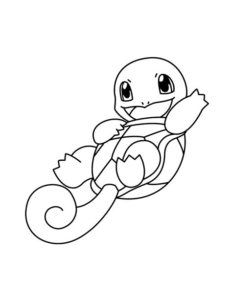 Squirtle Coloring Pages Print Color Kids Sketch Coloring Page