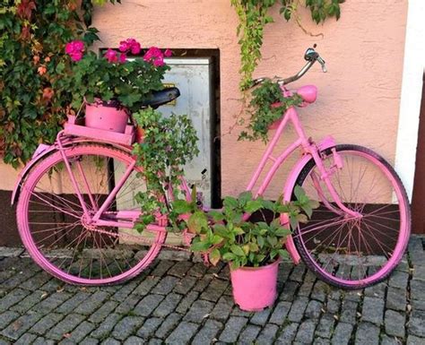 How To Make A Bicycle Planter The Garden