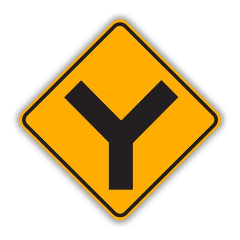 W2 8 Side Roads Symbol Sign Intersection Warning Signs Tapco