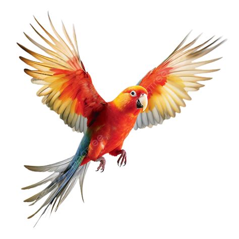 Beautiful Flying Lovebirds Various Species Transparent Background Bird