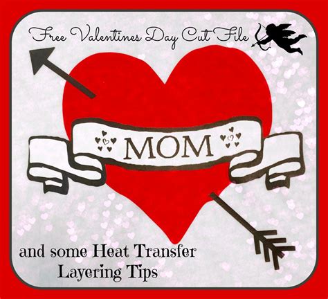 Free Valentine Design With Layering Tips For Heat Transfer