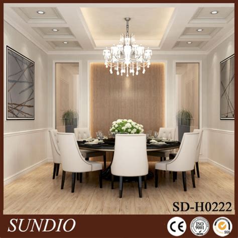 Dining room ceiling with lights: China Dining Room Decorative White Color Wood Plastic ...