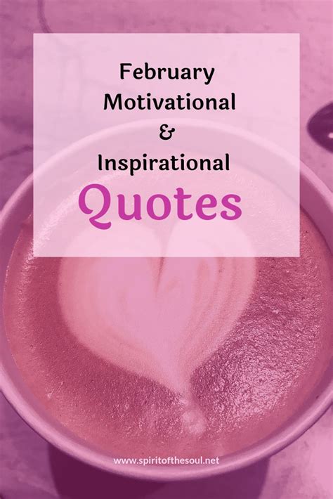 February Inspirational Quote Inspiration