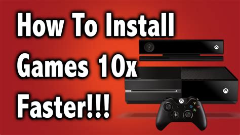 How To Install Games 10x Faster On The Xbox One Disc Only Youtube