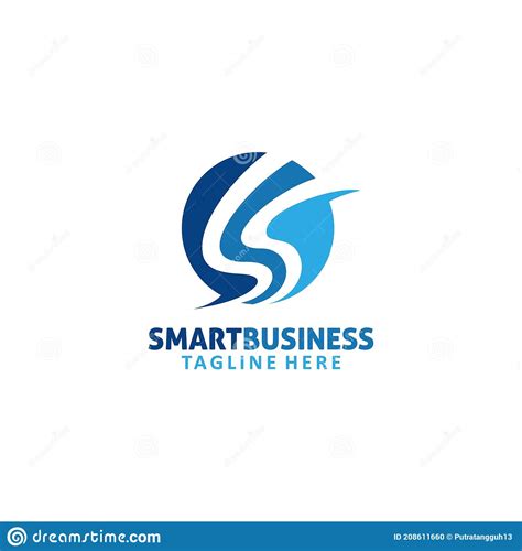 Business Smart Logo Vector Design Stock Vector Illustration Of