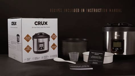 Crux Cup Fuzzy Logic Rice Cooker Youtube