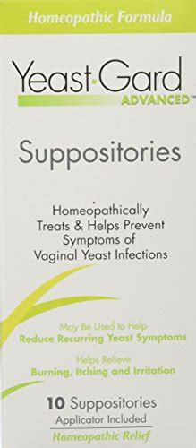 Yeastgard Advanced Suppositories 10 Count Health Style Mart