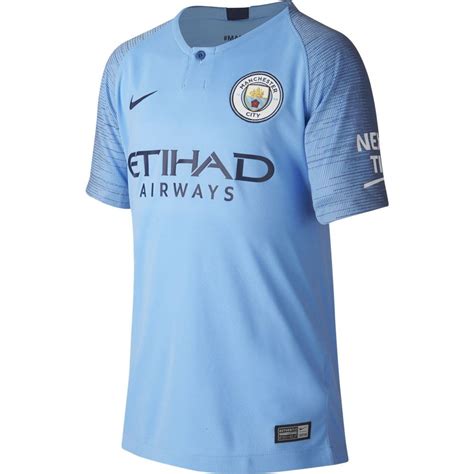Camiseta Oficial Manchester City Primera EquipaciÓn 2018 2019 NiÑo