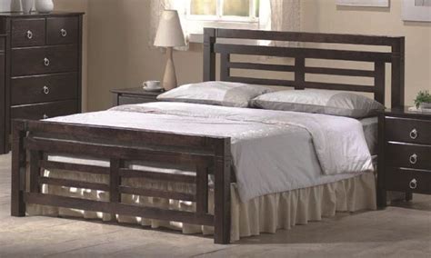 Colorado Dark Wood Bed Frame 4ft6 Double Or 5ft Kingsize Ebay