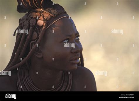 Himba Portrait Of A Woman Namibia Kunene Kaokoland Stock Photo Alamy