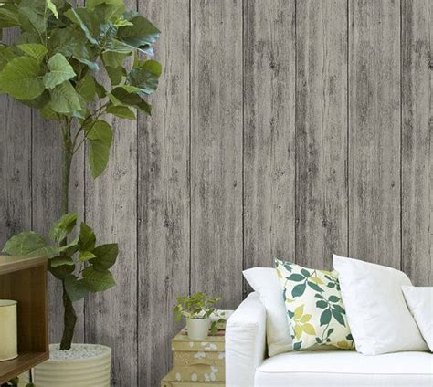 In An Instant Art Rustic Reclaimed Wood Wallpaper Was Designed Using