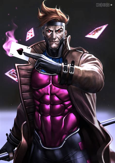 Gambit By Alex Malveda On Artstation Gambit X Men Gambit Marvel Rogue
