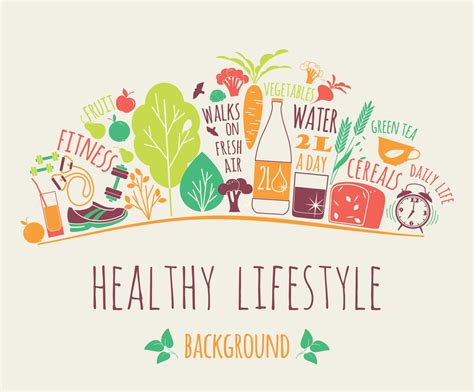 Healthy Lifestyle Vector Illustration 297695 Vector Art At Vecteezy