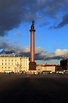 Alexander Column on Palace Square in Saint-Petersburg Editorial Stock ...