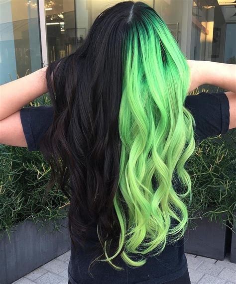 Black And Green Hair Perfect Hair Color Hair Dye Colors Cool Hair Color