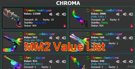 Mm2 Value List 2022 Murder Mystery 2 Values