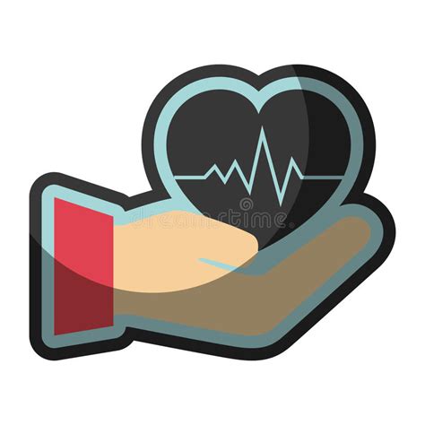 Heart Care Isolated Icon Stock Vector Illustration Of Holiday 87011568