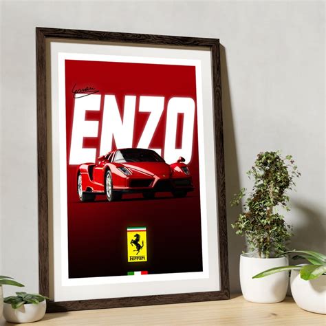 Ferrari Enzo Supercar Poster Print Etsy