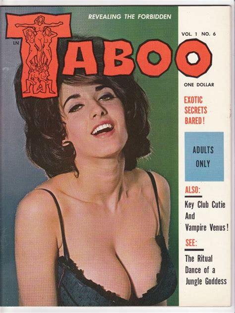 Vintage Taboo Magazine Vol 1 6 1963 Vf 85 Unread See My Store Male