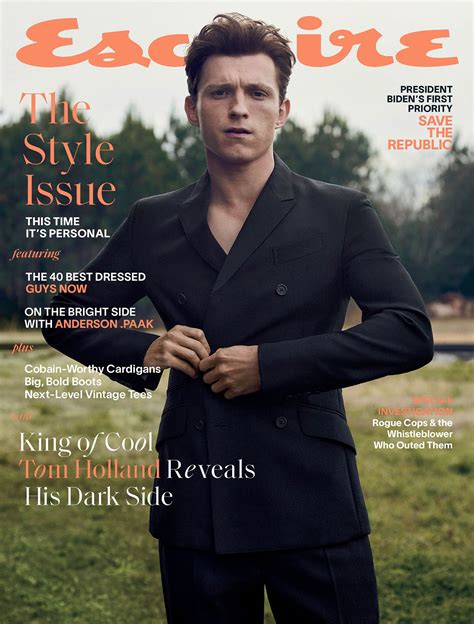 Tom Holland Covers Esquire Us March 2021 By Robbie Fimmano