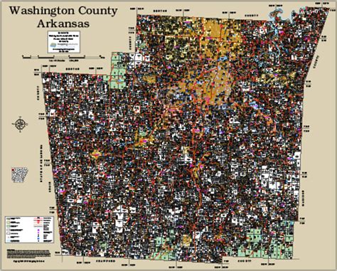 Washington County Arkansas 2015 Wall Map Washington County Parcel Map