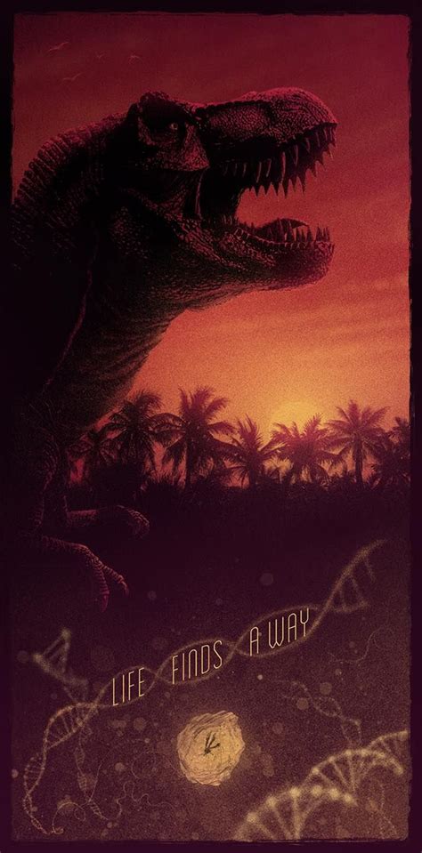 Life Finds A Way By Marko Manev Jurassic Park Poster