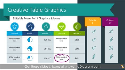 35 Creative Data Table Graphics Design Powerpoint Template