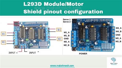 How To Use L293d Module Motor Shield With Arduino Make It Mech